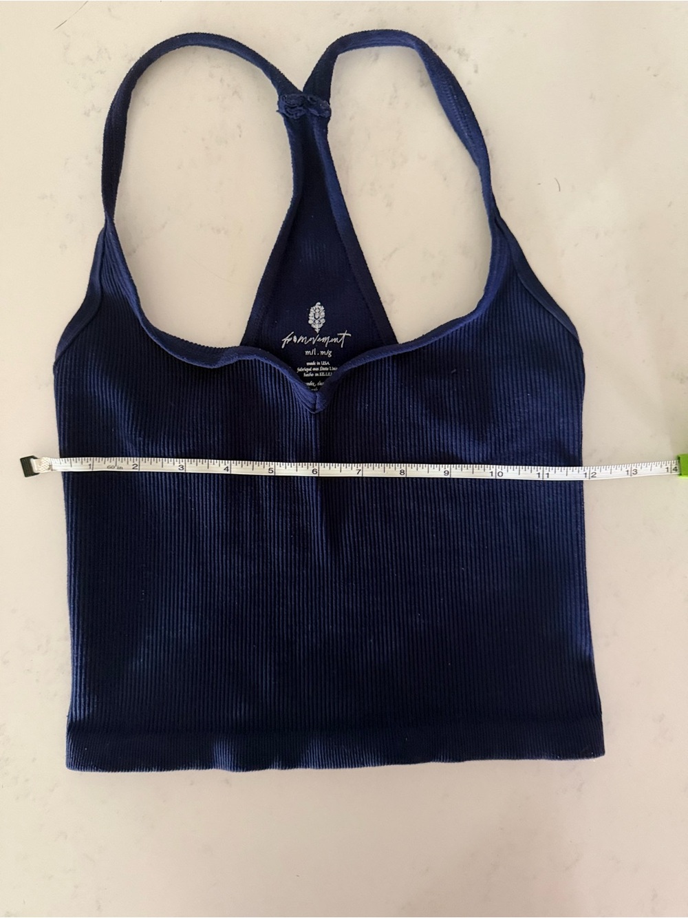 FP Movement by Free People Navy Ribbed Racerback Tank - Picture 4 of 4